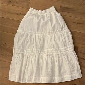 Quince Tiered Poplin Skirt